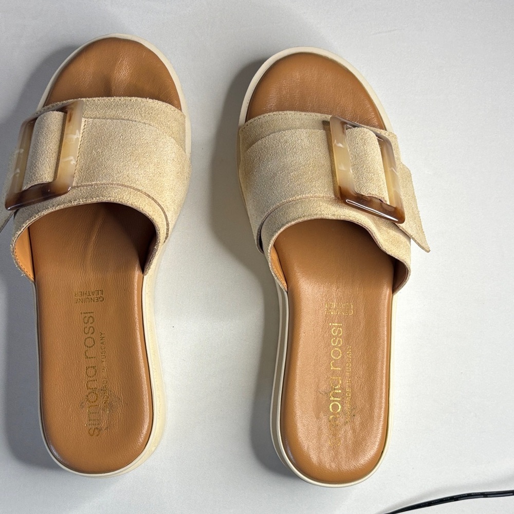 Tan Slide Sandals